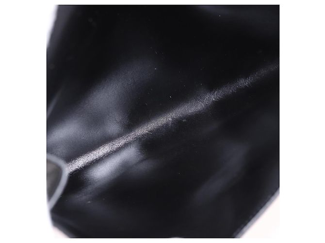 Hermès Clutch HERMES Pochetto Rio in pelle nera e oro Auth 190962M Nero D'oro - vista 11