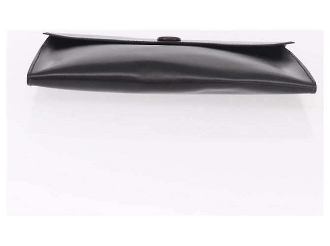 Hermès Clutch HERMES Pochetto Rio in pelle nera e oro Auth 190962M Nero D'oro - vista 6