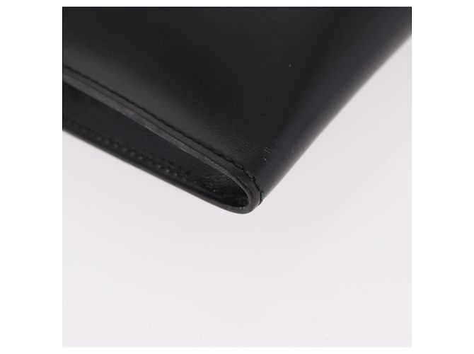 Hermès Clutch HERMES Pochetto Rio in pelle nera e oro Auth 190962M Nero D'oro - vista 7