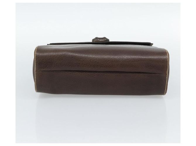 GUCCI Bamboo Handtasche aus Leder braun Auth 191015 - Ansicht 5