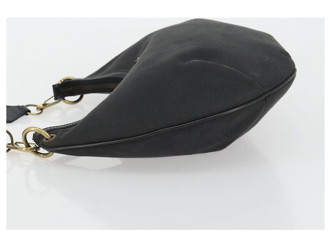 Borsa a tracolla GUCCI Sherry Line tela Nero Oro 106663 Auth BA13768 D'oro - vista 4