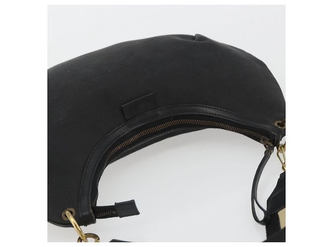 Borsa a tracolla GUCCI Sherry Line tela Nero Oro 106663 Auth BA13768 D'oro - vista 6