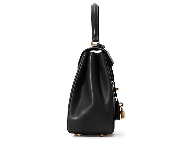 Borsa 16 Medium Céline Nera in Vitello Satinato Nero - vista 4