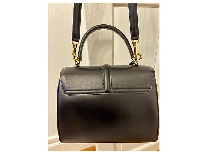 Borsa 16 Medium Céline Nera in Vitello Satinato Nero - vista 9