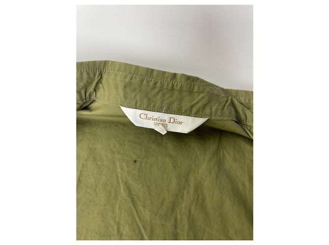 Camicia in cotone vintage Dior da uomo Verde oliva M Cachi - vista 4