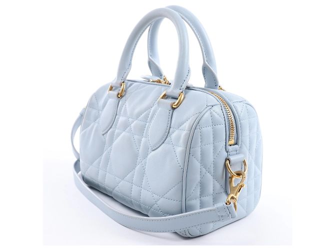 Borsa 2Way Dior Macrocanage Groove 20 in pelle blu - vista 4