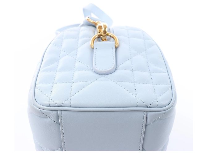Borsa 2Way Dior Macrocanage Groove 20 in pelle blu - vista 8