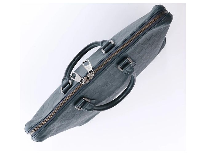 Borsa Louis Vuitton Porte-Documents Jour Damier Infini Blu Navy N41327 - vista 6