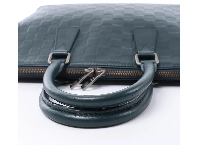 Borsa Louis Vuitton Porte-Documents Jour Damier Infini Blu Navy N41327 - vista 7