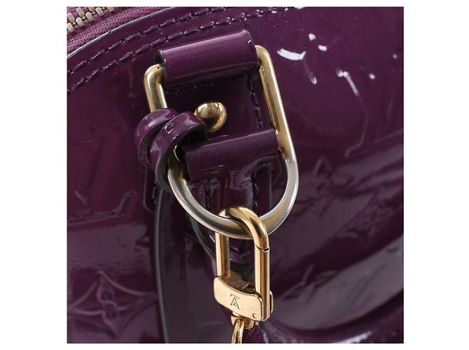 Sac à main Louis Vuitton Alma BB Monogram Vernis Violet - vue 12