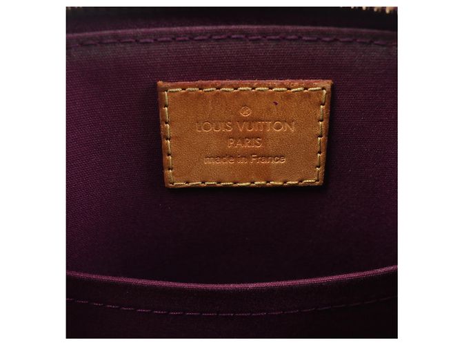 Sac à main Louis Vuitton Alma BB Monogram Vernis Violet - vue 14
