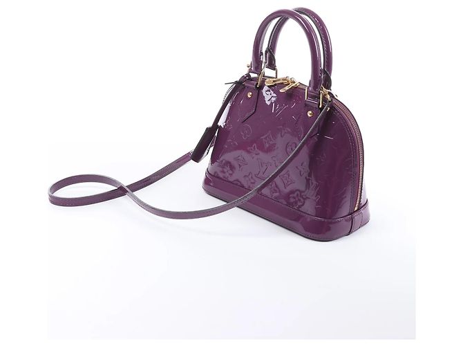 Sac à main Louis Vuitton Alma BB Monogram Vernis Violet - vue 2