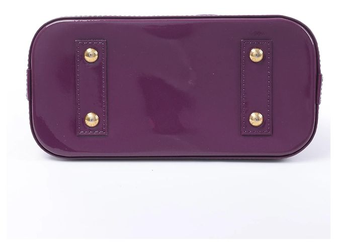 Sac à main Louis Vuitton Alma BB Monogram Vernis Violet - vue 8
