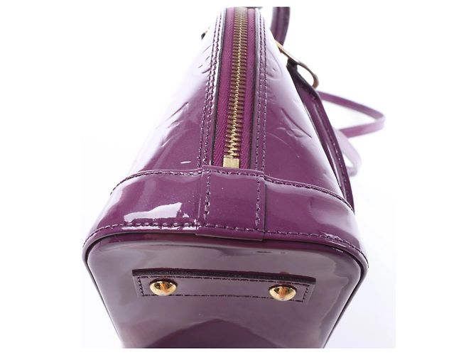 Sac à main Louis Vuitton Alma BB Monogram Vernis Violet - vue 9