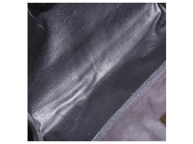 Salvatore Ferragamo Gancini Chain Suede Nero - vista 5