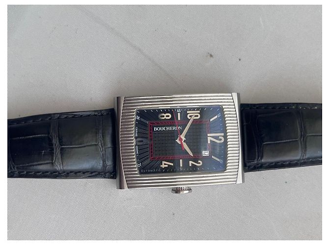 Orologio Boucheron Reflet Automatico GM Nero Silver hardware - vista 2