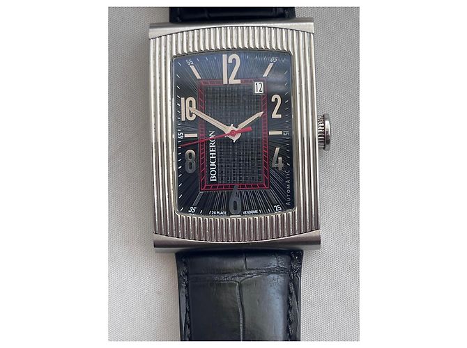 Orologio Boucheron Reflet Automatico GM Nero Silver hardware - vista 20
