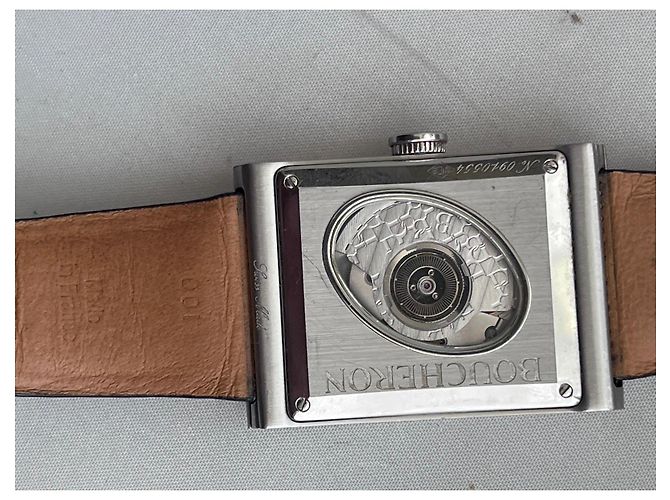 Orologio Boucheron Reflet Automatico GM Nero Silver hardware - vista 4