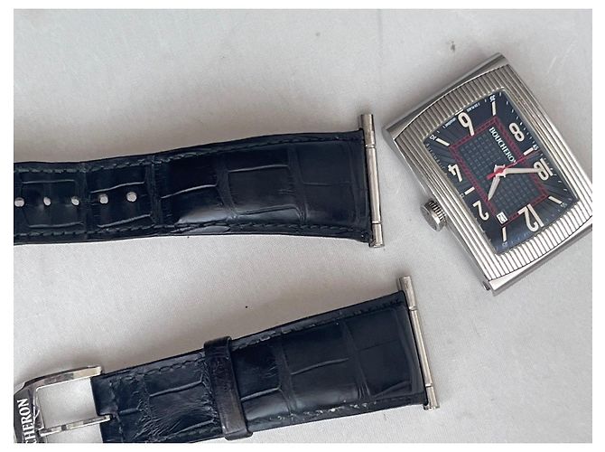Orologio Boucheron Reflet Automatico GM Nero Silver hardware - vista 6