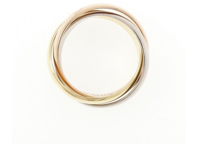 Anello Cartier Trinity in oro rosa bianco e giallo 18K D'oro - vista 2
