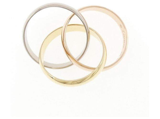 Anello Cartier Trinity in oro rosa bianco e giallo 18K D'oro - vista 3