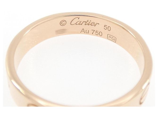 Anello Cartier Mini Love in oro rosa D'oro - vista 3
