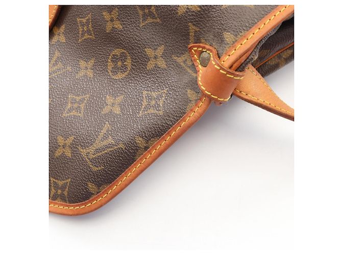 Borsa a Spalla Louis Vuitton Saumur 30 Monogram Marrone Monogramma - vista 9