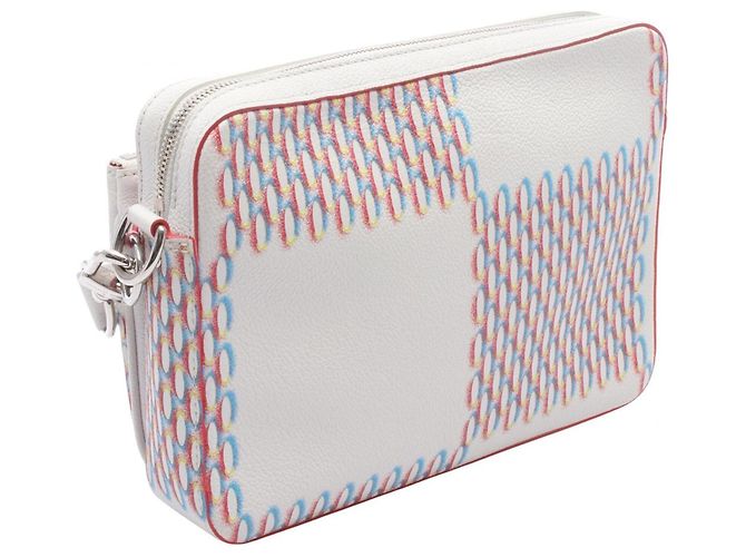 Borsa a tracolla Louis Vuitton Trio Messenger Damier Giant Spray Bianco Multicolore - vista 2