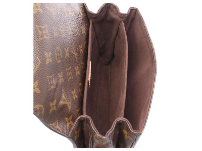 Borsa Louis Vuitton Pochette Metis MM Marrone Monogramma - vista 3