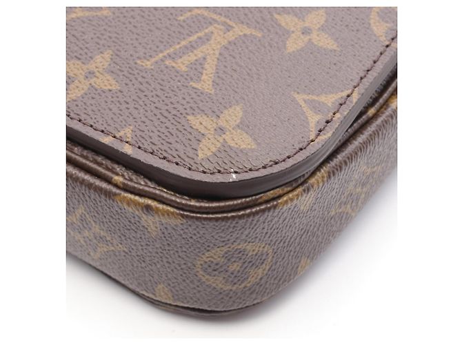 Borsa Louis Vuitton Pochette Metis MM Marrone Monogramma - vista 7