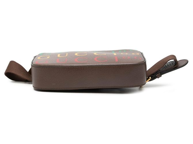 Marsupio Gucci 100th Anniversary in pelle marrone - vista 3