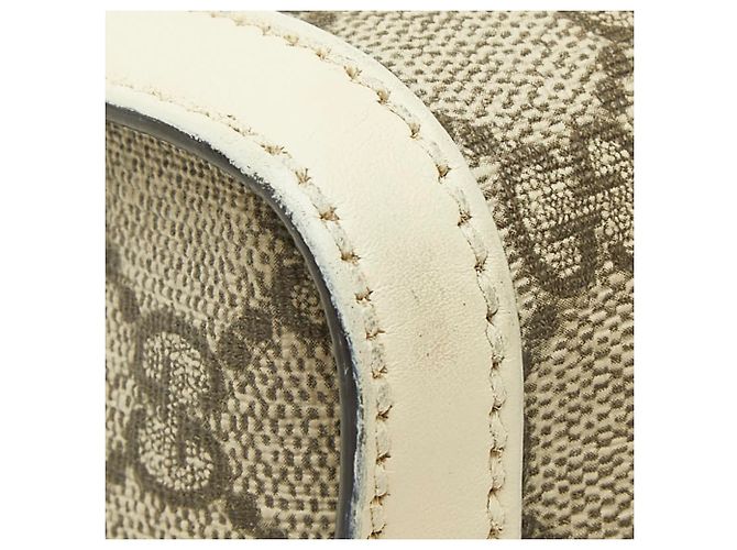 Padlock Borsa a tracolla Gucci GG Supreme con catena e lucchetto Beige Crudo - vista 5