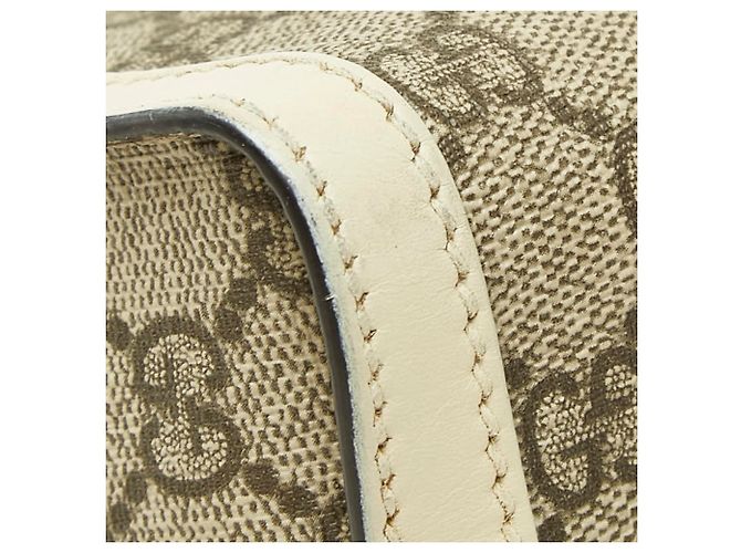Padlock Borsa a tracolla Gucci GG Supreme con catena e lucchetto Beige Crudo - vista 7