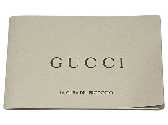 Borsa a Spalla Gucci Derby in Tela e Pelle Crudo Cammello - vista 5