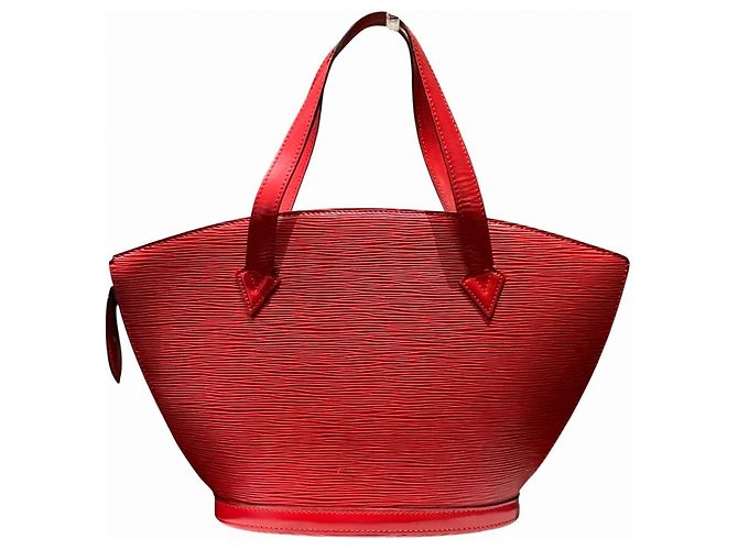 Borsa a Spalla Louis Vuitton Saint Jacques Rosso - vista 2