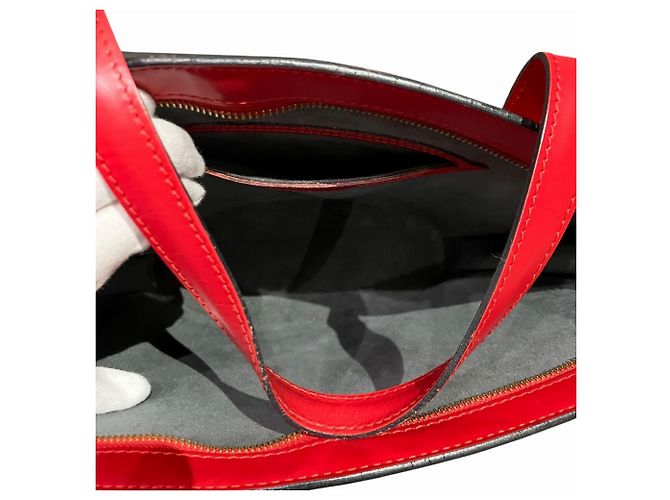 Borsa a Spalla Louis Vuitton Saint Jacques Rosso - vista 6