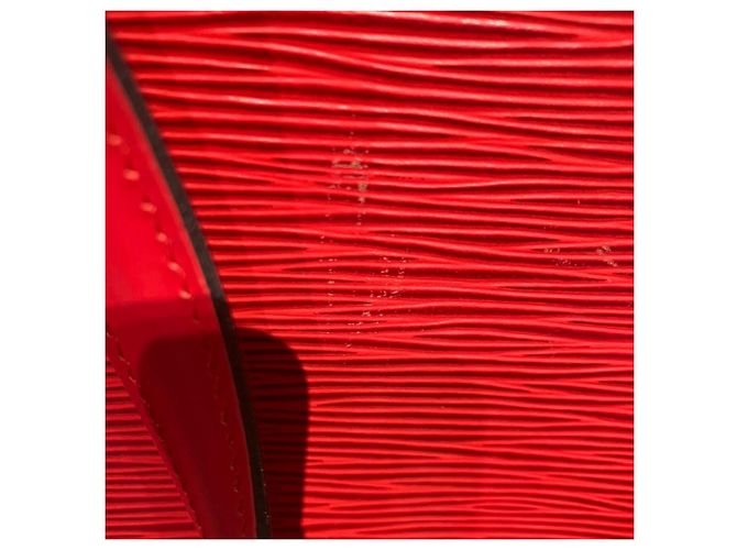 Borsa a Spalla Louis Vuitton Saint Jacques Rosso - vista 7