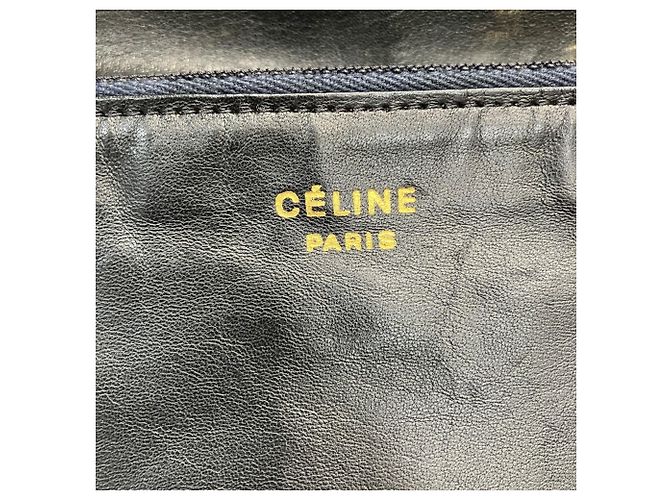 Céline Borsa a tracolla Celine Old Carriage Hardware Chain Nero - vista 4