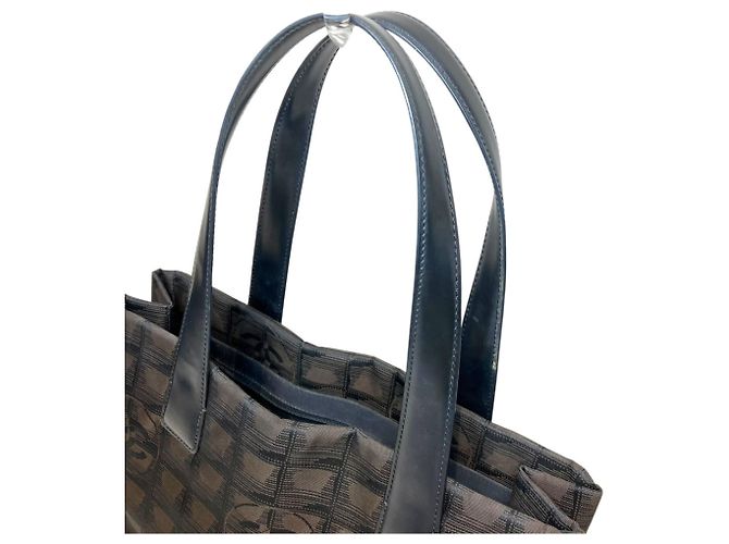 Borsa Tote Chanel PM - New Travel Line Marrone - vista 6