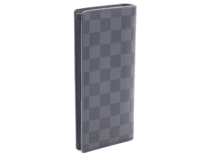 Louis Vuitton Portefeuille Brazza Damier Graphite Bi-Fold Long Wallet Black - view 2