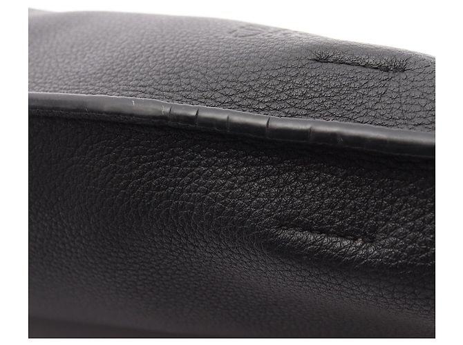 Sac bandoulière seau GATE de Loewe Marron Noir - vue 8