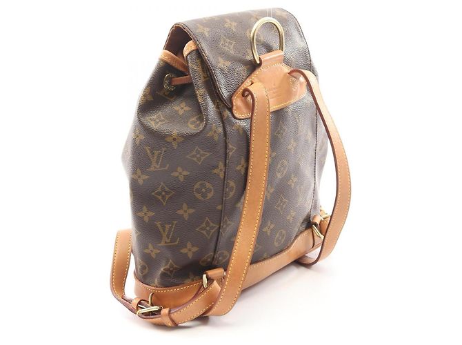 Zaino/borsa Montsouris MM Monogram Louis Vuitton Marrone - vista 2
