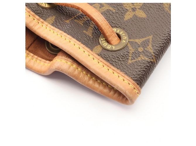 Zaino/borsa Montsouris MM Monogram Louis Vuitton Marrone - vista 8