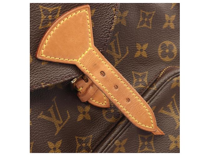 Zaino/borsa Montsouris MM Monogram Louis Vuitton Marrone - vista 9
