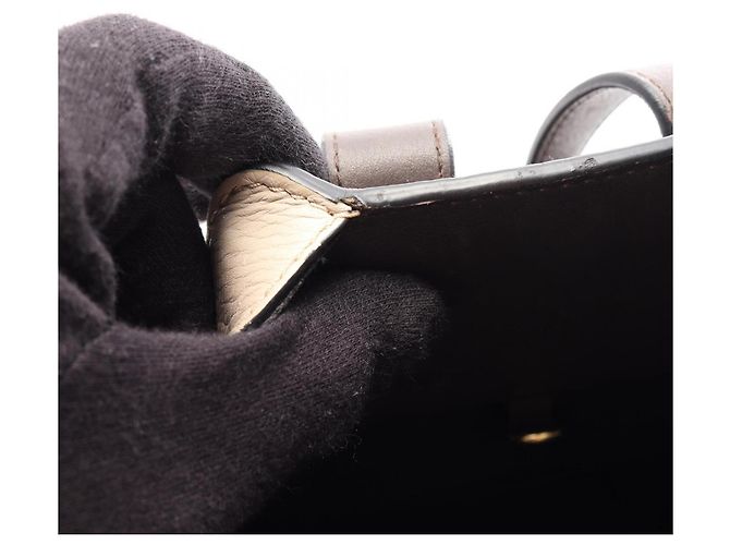 Loewe Hammock Small 2-Way Handtasche Braun Beige - Ansicht 10