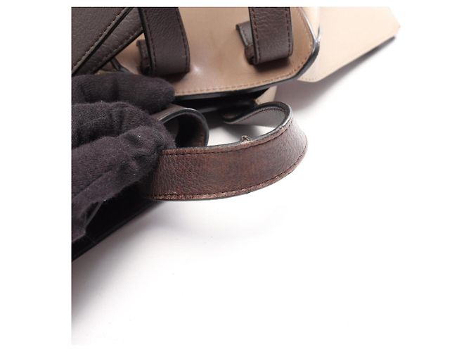Loewe Hammock Small 2-Way Handtasche Braun Beige - Ansicht 17