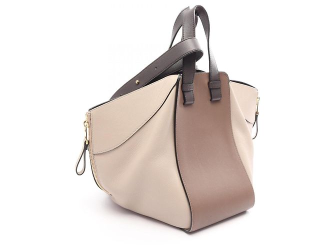 Loewe Hammock Small 2-Way Handtasche Braun Beige - Ansicht 2