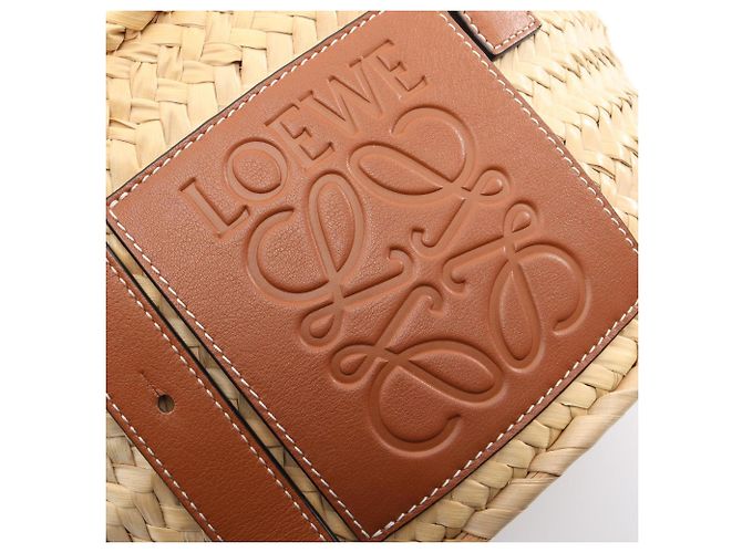 Borsa Cesto Piccola Loewe Marrone Beige - vista 5