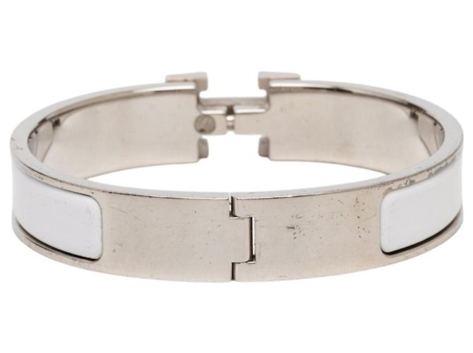 Hermès Pulseira Click H PM Hermes Branco - vista 3