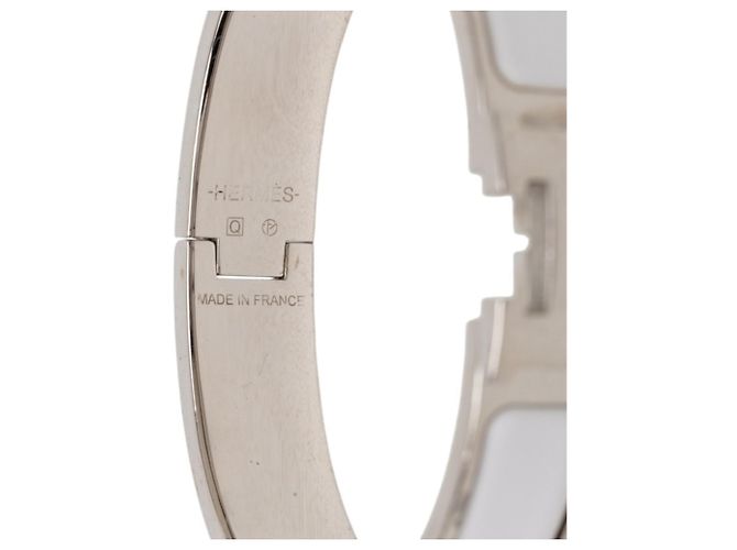 Hermès Pulseira Click H PM Hermes Branco - vista 5